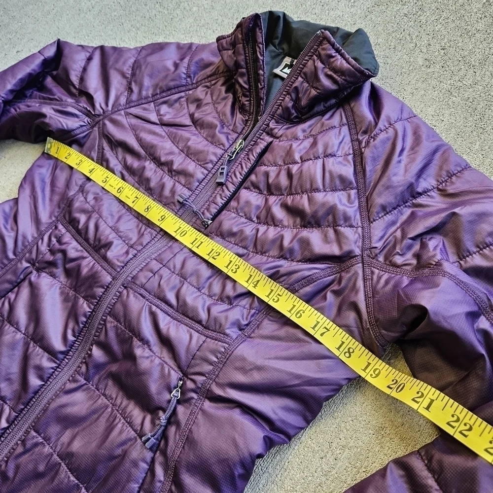 REI Revelcloud Purple Quilted Zip Jacket Packable Winter Puffer Coat Womens XS
